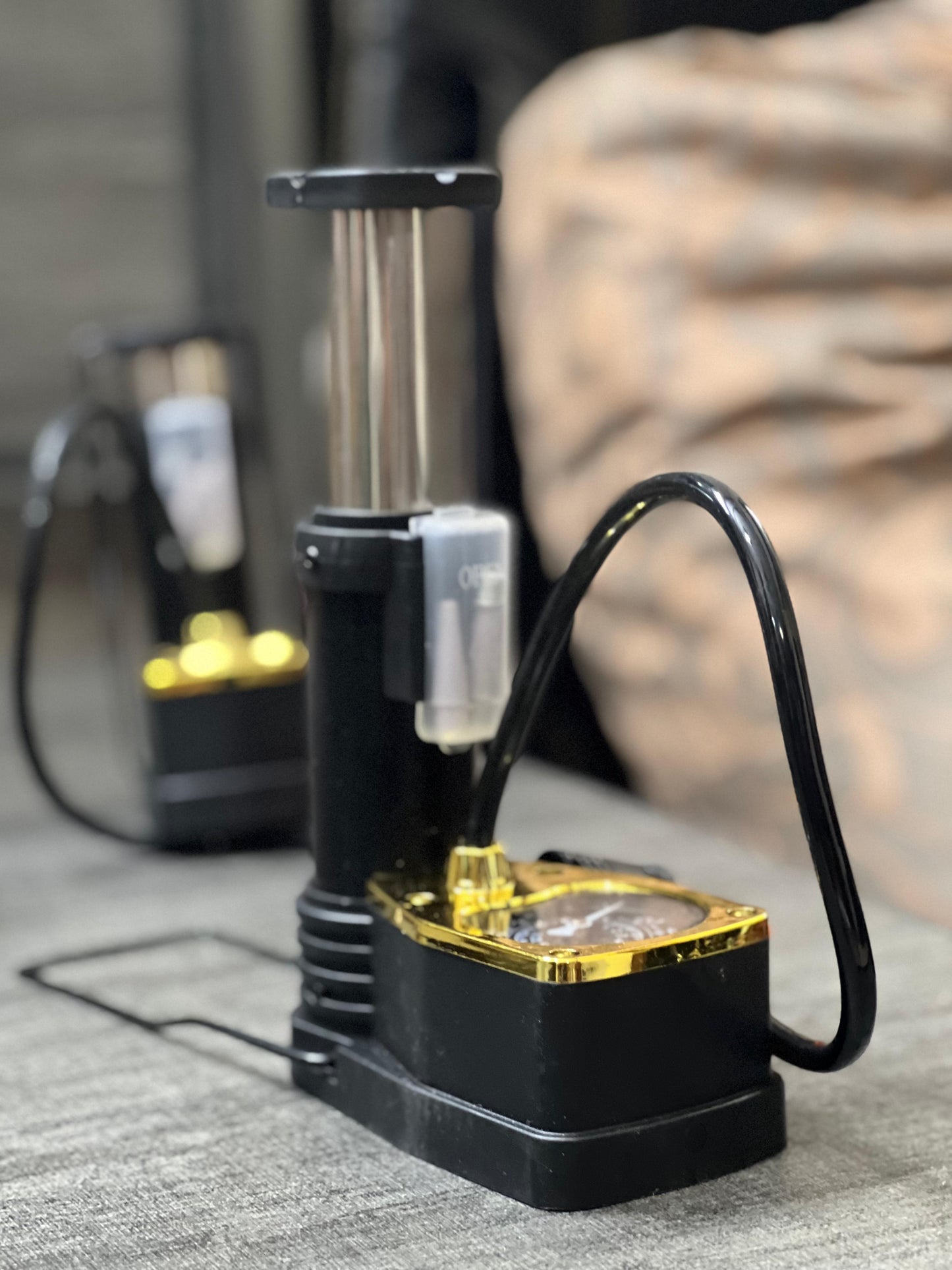 High-Pressure Foot Pump with Gauge